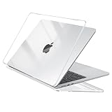 EooCoo Hülle Kompatibel für NEU MacBook Air 13.6 Zoll M2 A2681 M3 A3113 mit Touch ID, 2022 2024 Freisetzung, Ultradünne Glatt Hartschale Schutzhülle Case, Kristall Klar