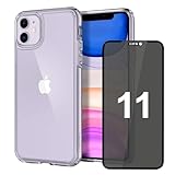 h24z Eine transparente Hülle für das iPhone 11 mit Sichtschutz, die klaren Schutz bietet und Ihr Display vor neugierigen Blicken bewahrt.