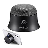 MiLi Klein Magnetischer Bluetooth Lautsprecher Boxen, Kompatibel Mit iPhone 13 MagSafe, Mini Wireless Bloototh Lautsprech Soundbox Musikbox, Bluetooth Box (Schwarz)