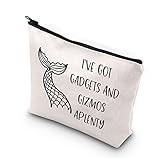 BDPWSS Meerjungfrau Geschenk Strandliebhaber Make-up-Tasche I've Got Gadgets And Gizmos Aplenty Sommer Urlaub Geschenk Strand Thema Geschenk, Got Gadgets, Wasserdicht