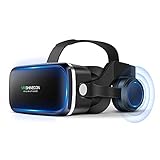 FIYAPOO VR Brille with Headset 3D VR Glasses Virtual Reality Brille PC Spielstunde für 4.7-6.6 Zoll, Android/iPhone Handgeräte, HD Netz, Blaulicht,Kinder und Erwachsenen, Geschenk