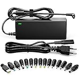 SUNYDEAL 90W Universal Netzteil Laptop Ladekabel Ladegerät für HP Lenovo ASUS Acer Dell Samsung Medion Toshiba Sony Fujitsu MSI PC Charger 18.5V 19V 19.5V 20V 4.74A Max AC Adapter mit 15 Steckers