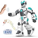 VATOS Roboter Kinder Spielzeug, 40CM Groß Ferngesteuerter , Programmierbar RC Roboter mit Gesten- und Sprachsteuerung, Interaktiver Intelligenter Tanzen Singen Geschenke für ab 3 Jahren