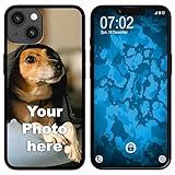 PhoneNatic personalisierte Handyhülle für iPhone 15 Custom Silikon Case in Schwarz zum selbst gestalten mit eigenem Foto Bild Text individuell