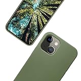 eplanita Bio iPhone 13 Hülle, Biologisch abbaubar Pflanzenfaser und weiche TPU, Drop-Schutz-Abdeckung, Umweltfreundlich Null Müll (iPhone 13, Khaki)